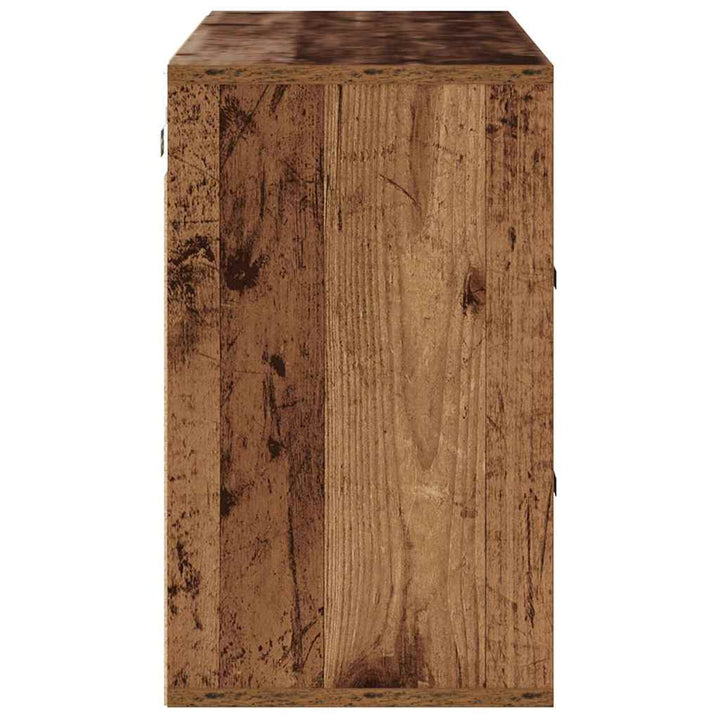 Skoskåp 103 X 30 X 51 Cm Konstruerat Trä Gammalt Trä