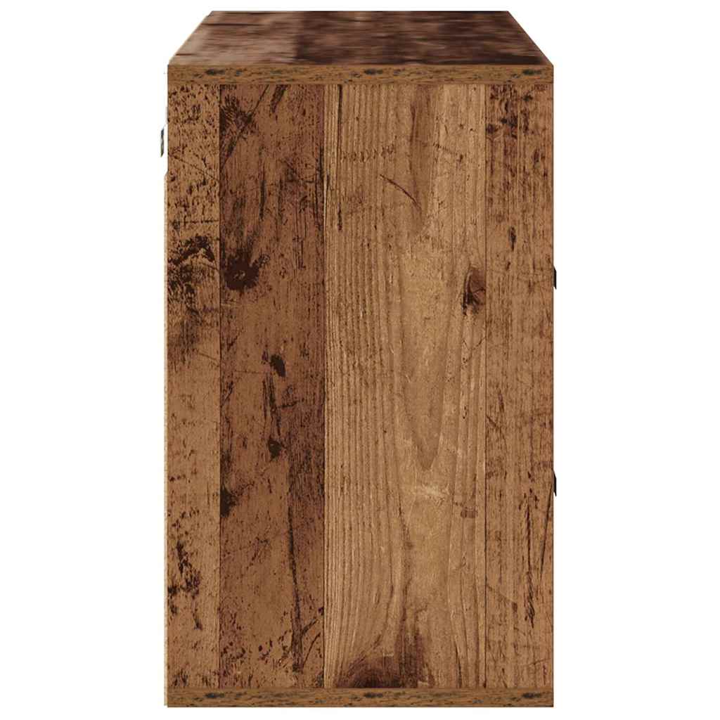 Skoskåp 103 X 30 X 51 Cm Konstruerat Trä Gammalt Trä
