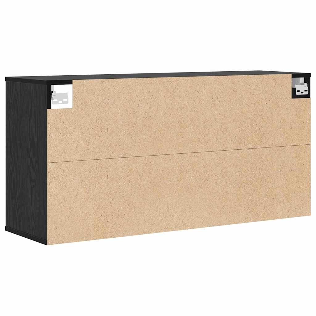 Skoskåp 103 X 30 X 51 Cm Konstruerat Trä Svart Ek