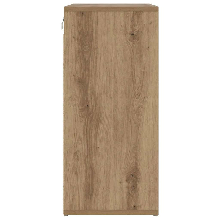 Skoskåp 77,5 X 30 X 67 Cm Konstruerat Trä Artisan-Ek