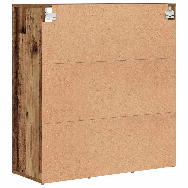 Skoskåp 77,5 X 30 X 83,5 Cm Konstruerat Trä Gammalt Trä