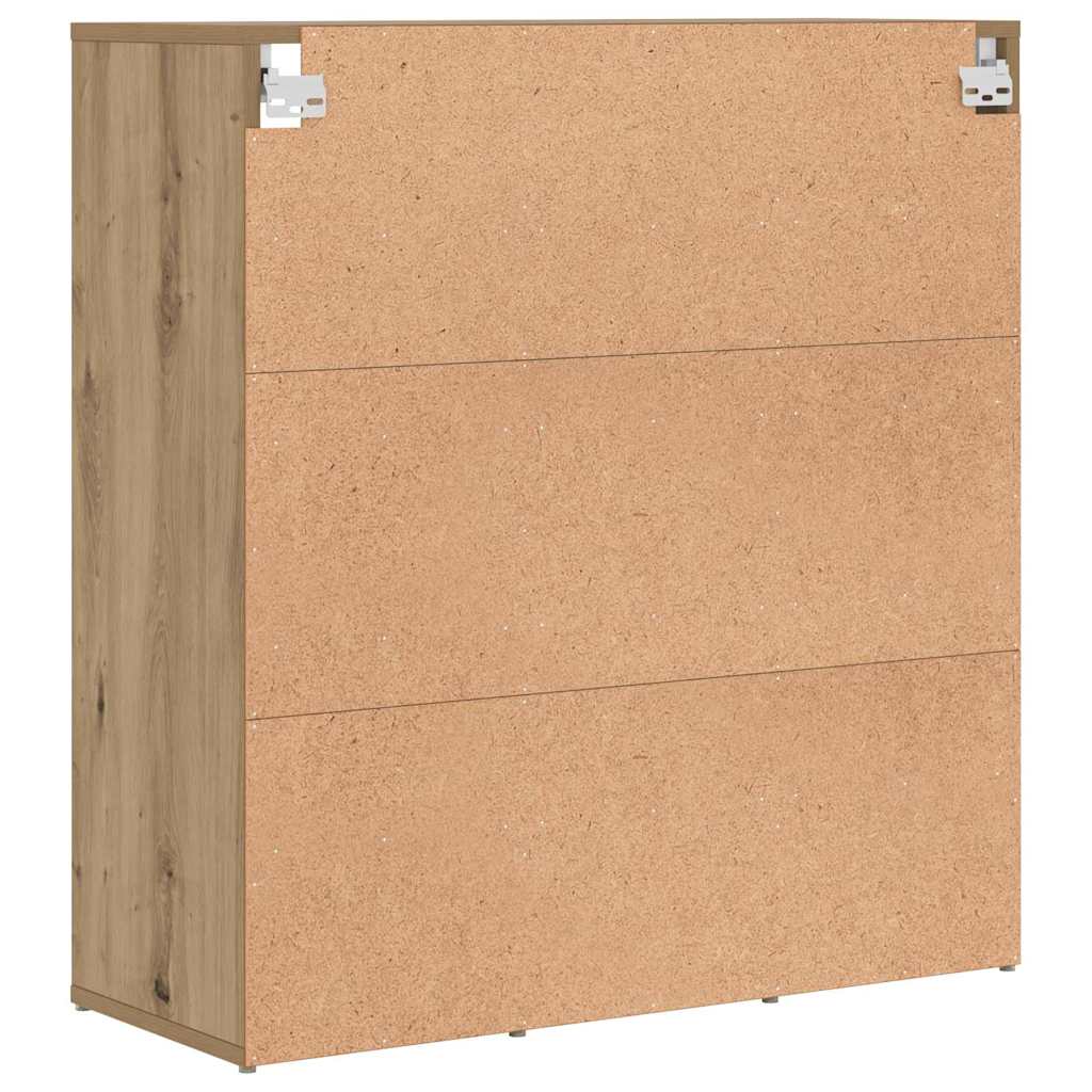 Skoskåp 77,5 X 30 X 83,5 Cm Konstruerat Trä Artisan-Ek