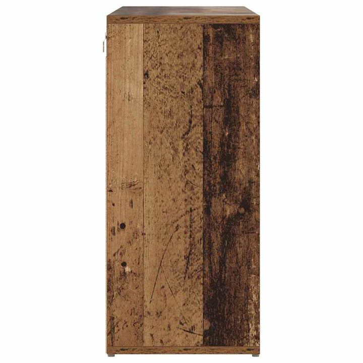 Skoskåp 103 X 30 X 67 Cm Konstruerat Trä Gammalt Trä