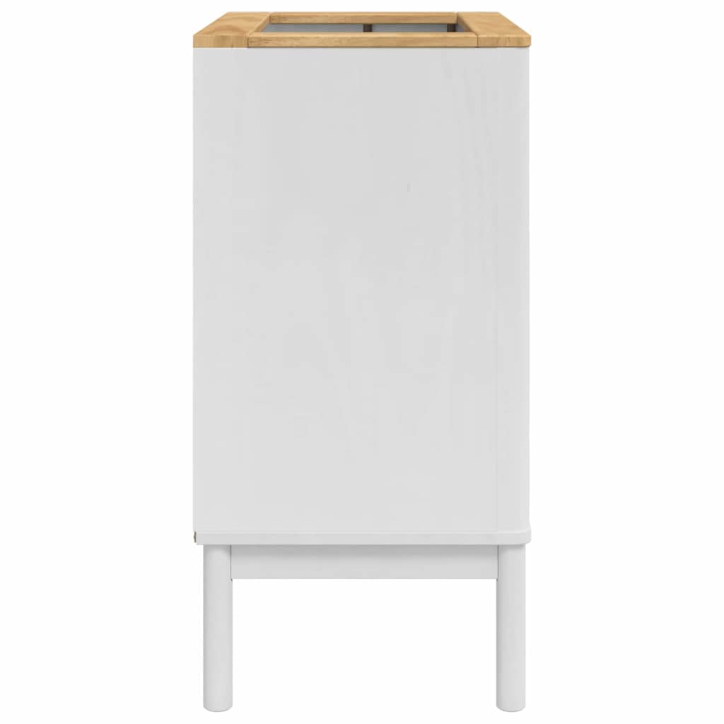 Badrumsskåp Med Handfat Med Hylla Floro Vit 60 X 40 X 80 Cm