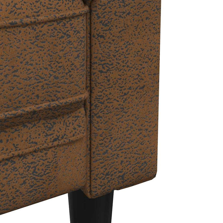 Soffa Brun 182,5 X 74,5 X 74,5 Cm Polyester