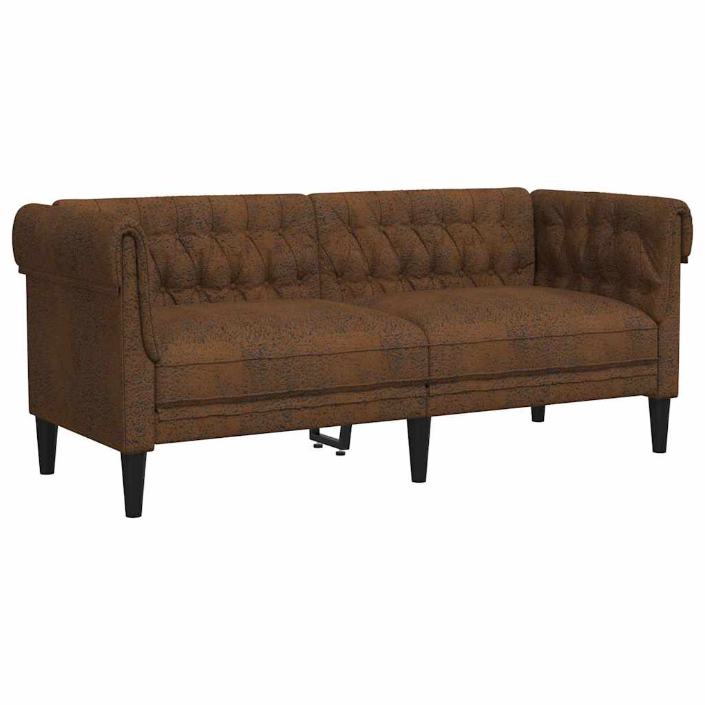 Soffa Brun 182,5 X 74,5 X 74,5 Cm Polyester