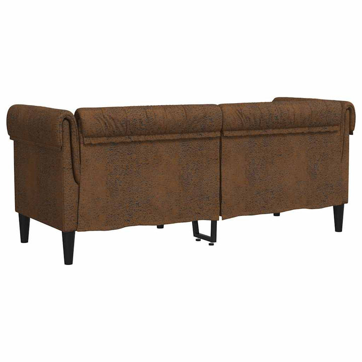 Soffa Brun 182,5 X 74,5 X 74,5 Cm Polyester