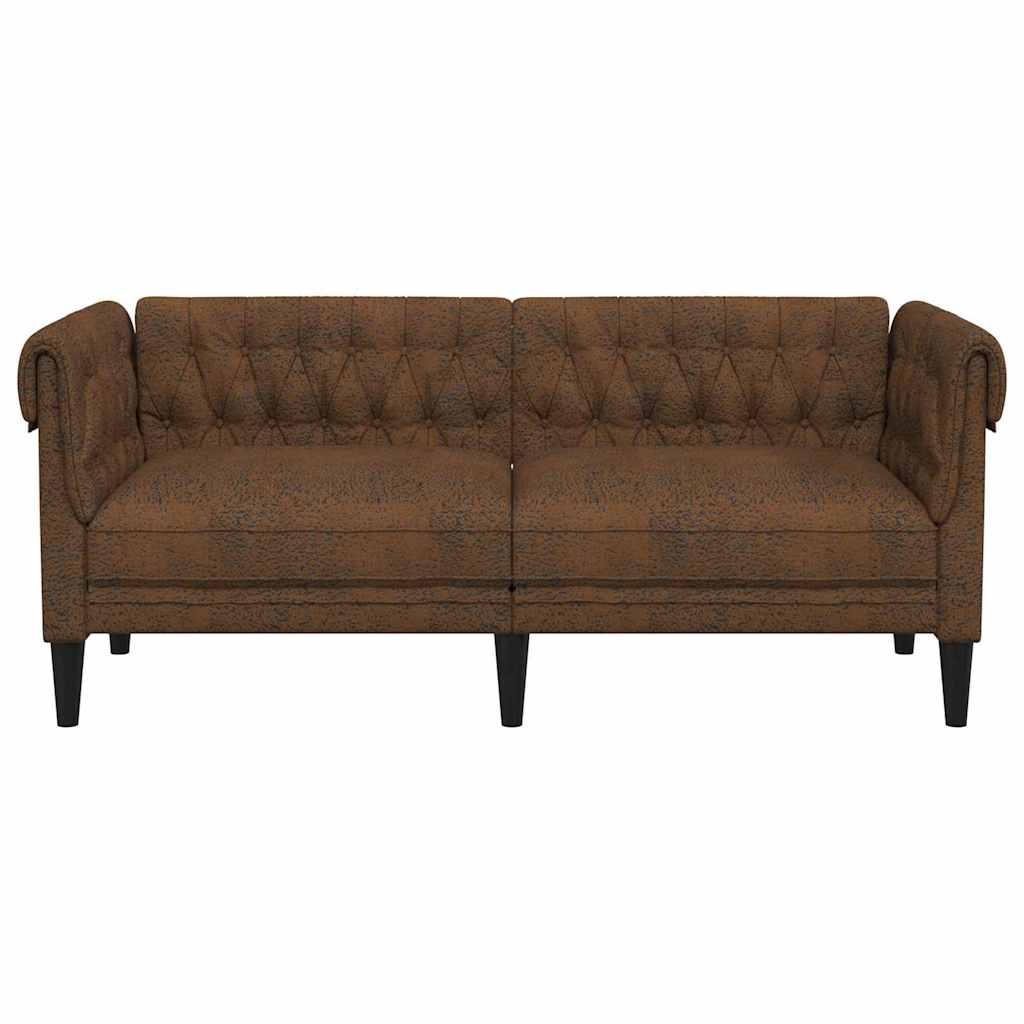 Soffa Brun 182,5 X 74,5 X 74,5 Cm Polyester
