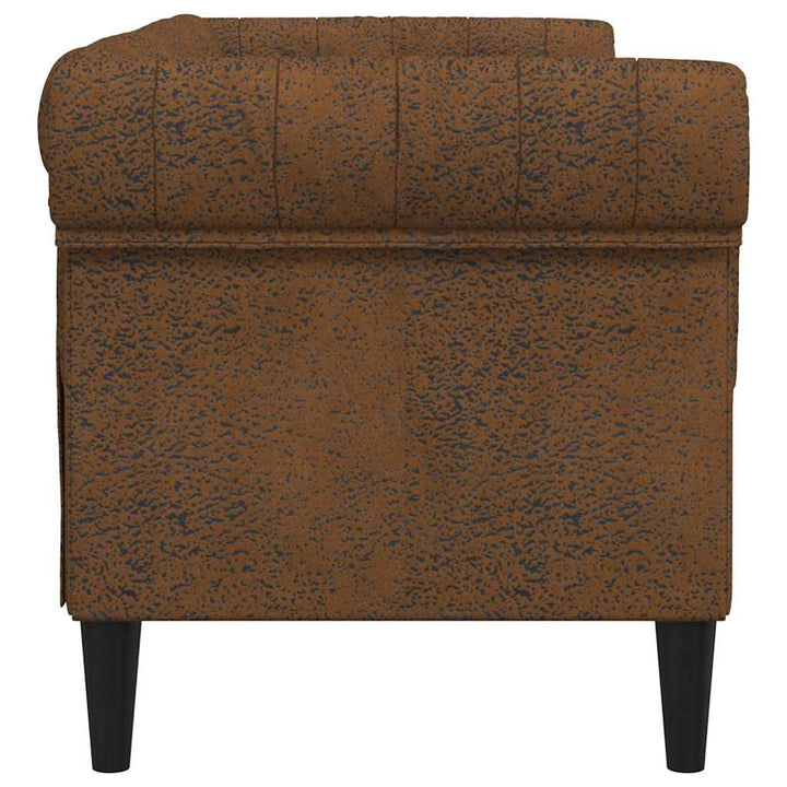 Soffa Brun 182,5 X 74,5 X 74,5 Cm Polyester