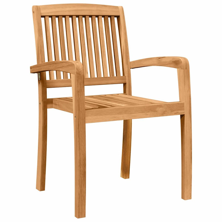Trädgårdsmöbelset 5 Pcs Naturfärg Massivt Akaciaträ