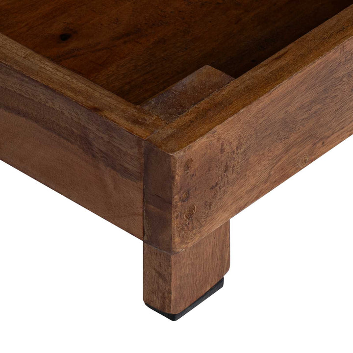 Växtställ 3 St Brun 35 X 35 X 12 Cm Mahognyträ