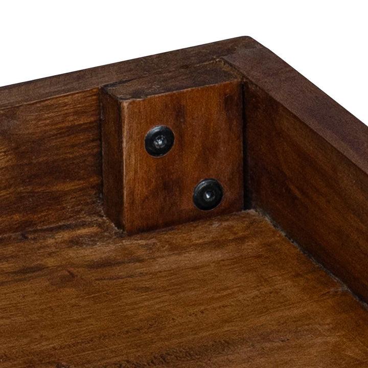 Växtställ 3 St Brun 35 X 35 X 12 Cm Mahognyträ