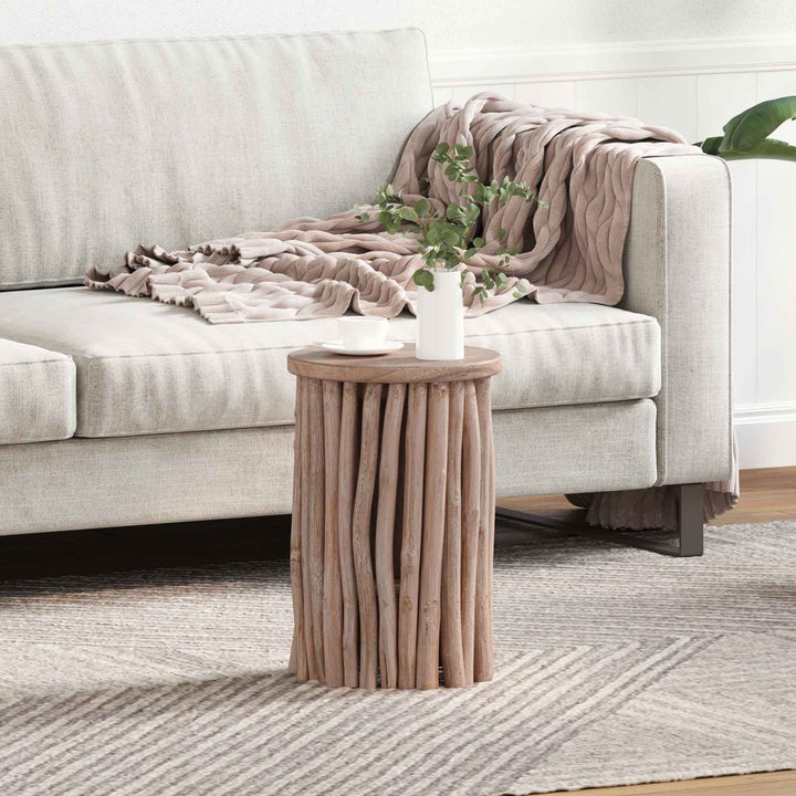 Pall Naturfärg 30 X 30 X 45 Cm Massivt Teakträ
