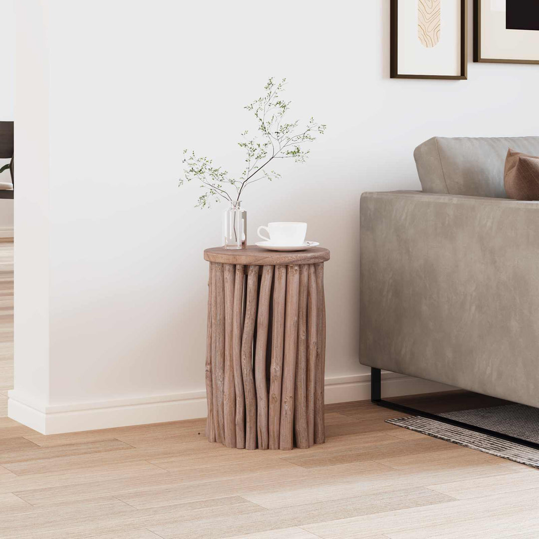 Pall Naturfärg 30 X 30 X 45 Cm Massivt Teakträ
