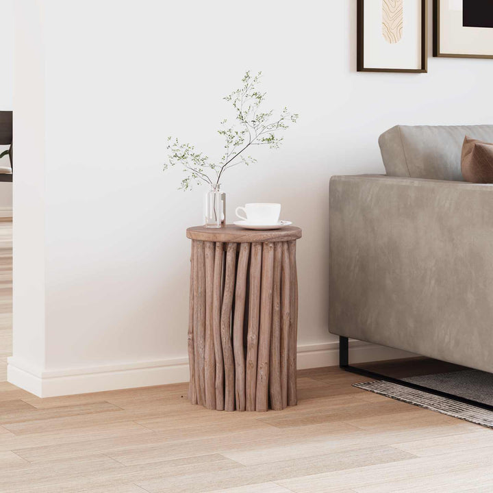 Pall Naturfärg 30 X 30 X 45 Cm Massivt Teakträ