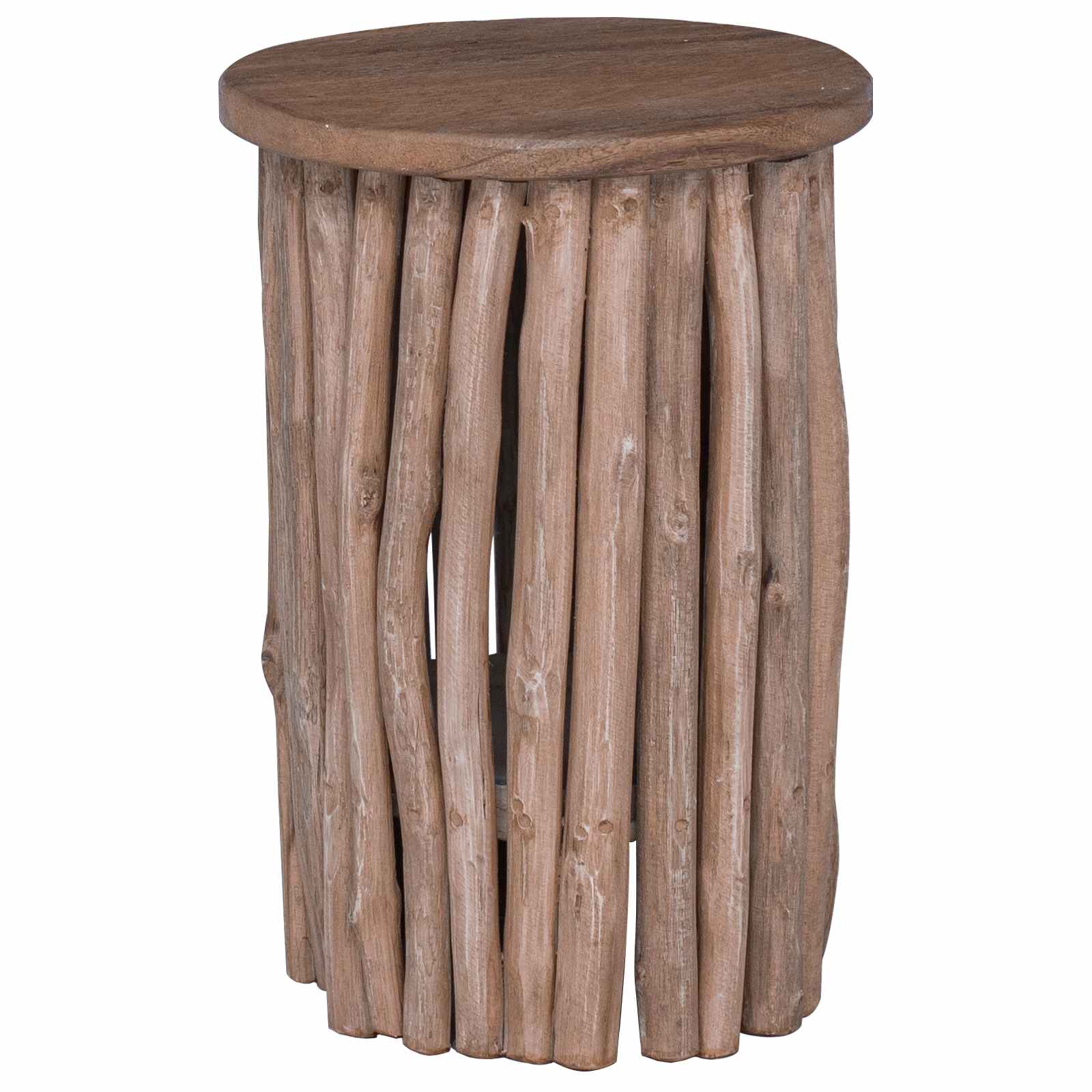 Pall Naturfärg 30 X 30 X 45 Cm Massivt Teakträ