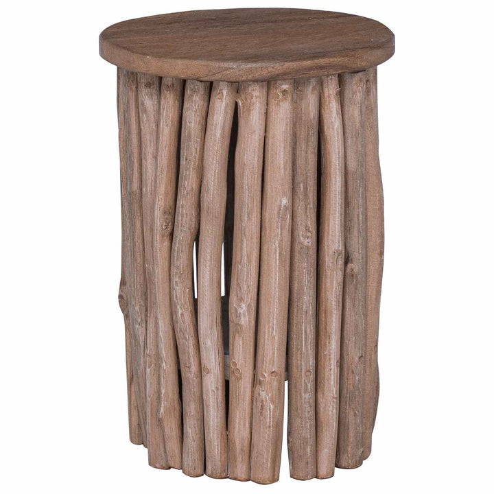Pall Naturfärg 30 X 30 X 45 Cm Massivt Teakträ