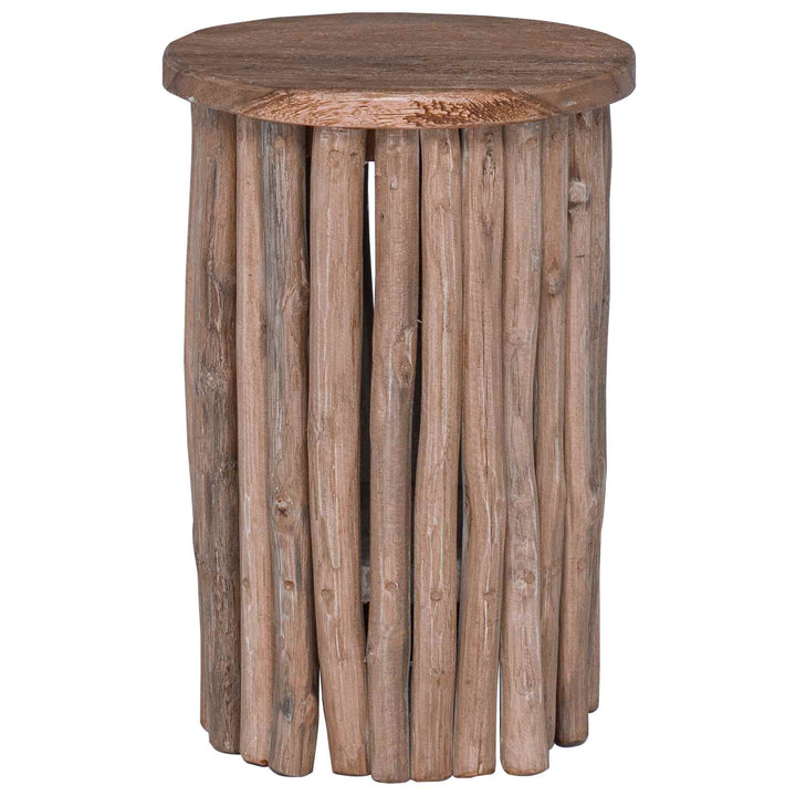 Pall Naturfärg 30 X 30 X 45 Cm Massivt Teakträ