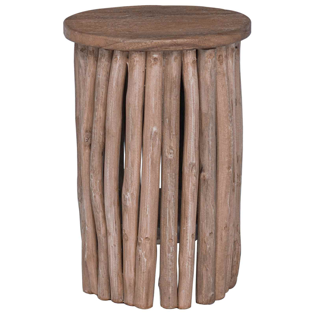Pall Naturfärg 30 X 30 X 45 Cm Massivt Teakträ