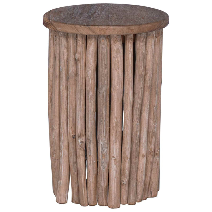 Pall Naturfärg 30 X 30 X 45 Cm Massivt Teakträ