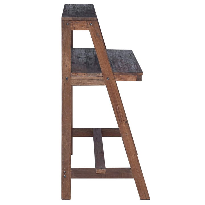 Skrivbord Brun 90 X 50 X 103 Cm Solid Återvunnen Trä