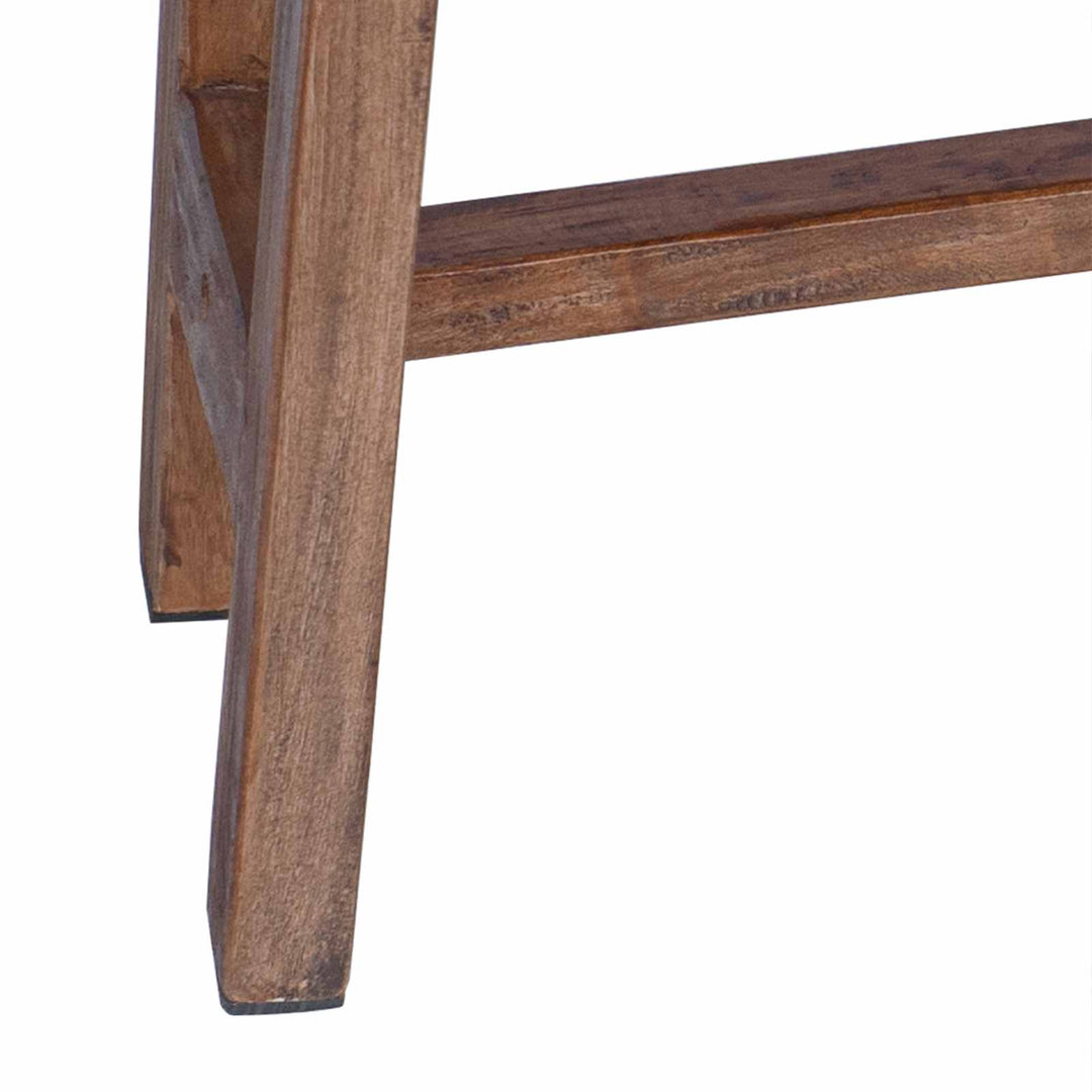 Skrivbord Med Låda Brun 110 X 30 X 79 Cm Massivt Mahognyträ