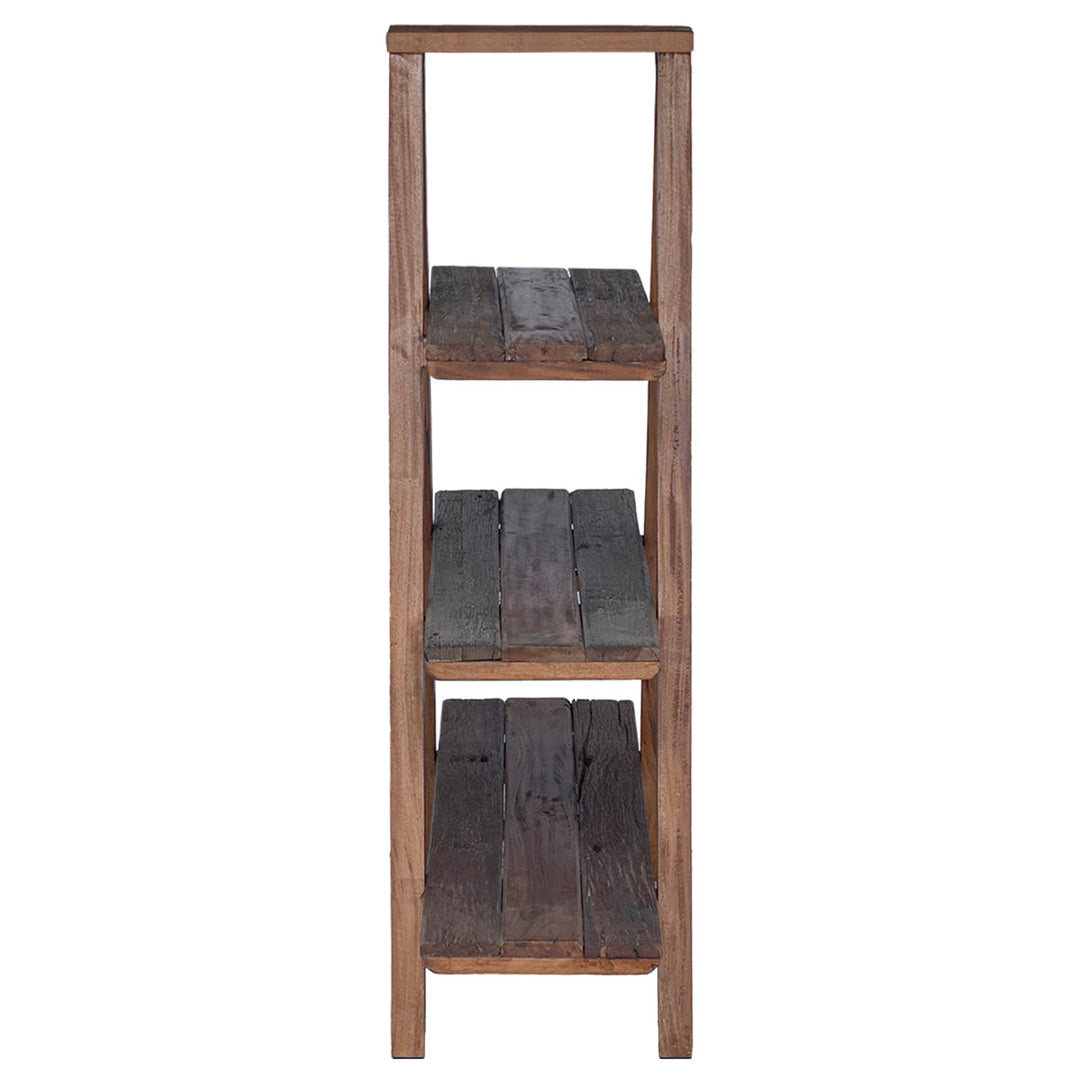 Vikbart Ställ Brun 79,5 X 35 X 112 Cm Solid Återvunnen Trä