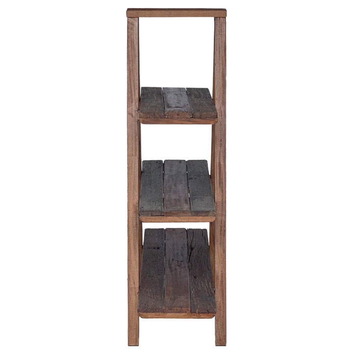Vikbart Ställ Brun 79,5 X 35 X 112 Cm Solid Återvunnen Trä