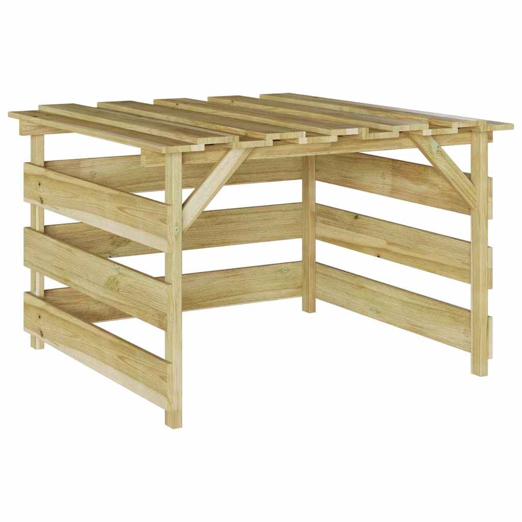 Gräsklippare Garage Brun 84 X 80 X 56 Cm Impregnerad Furu