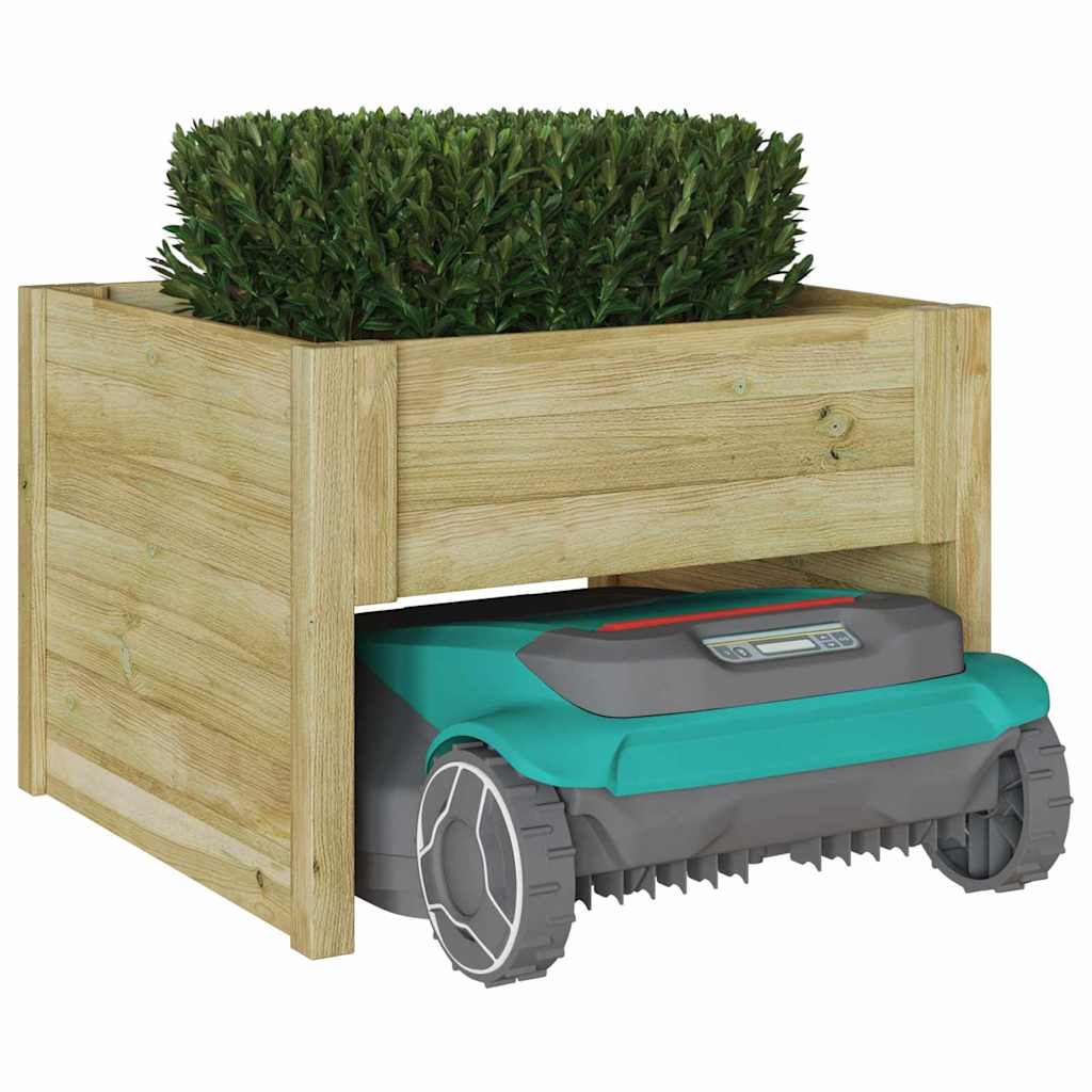 Gräsklippare Garage Brun 79 X 73 X 56 Cm Impregnerad Furu