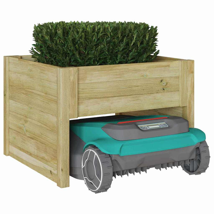 Gräsklippare Garage Brun 79 X 73 X 56 Cm Impregnerad Furu