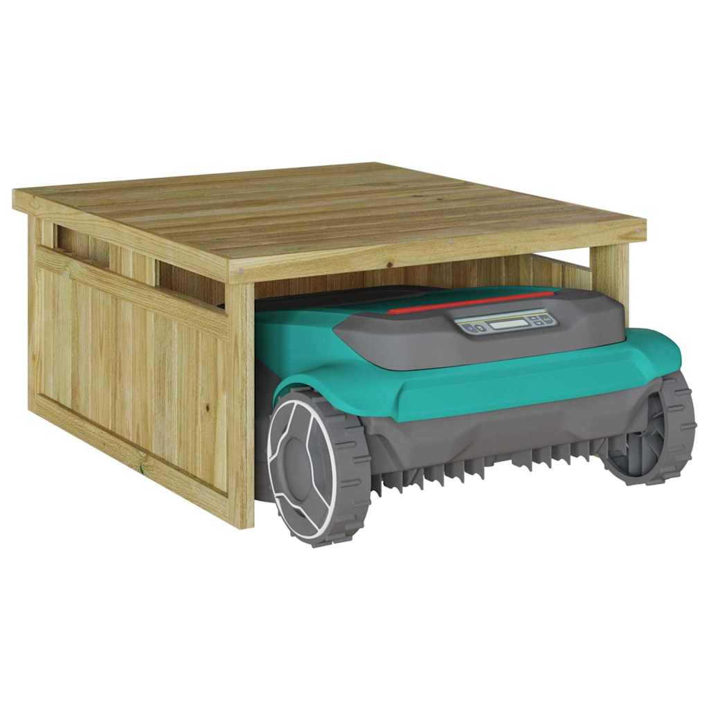 Gräsklippare Garage Brun 73.5 X 81.5 X 38.5 Cm Impregnerad Furu