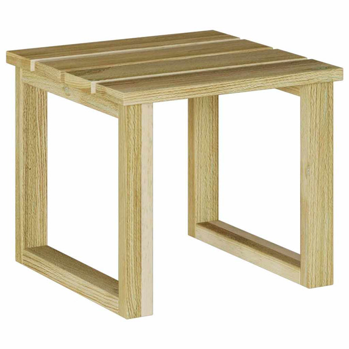 Bord 3 Pcs Naturfärg Impregnerat Furuträ