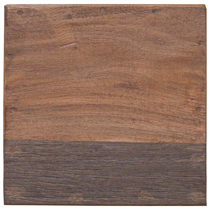 Pall Naturfärg 29 X 29 X 48 Cm Massivt Återvunnet Trä
