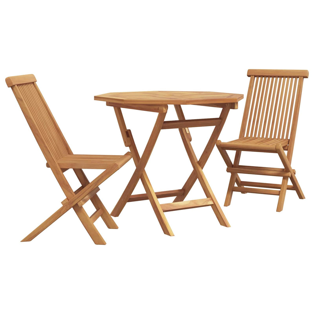 Trädgårdsmöbelset 3 Pcs Brun Massivt Akaciaträ