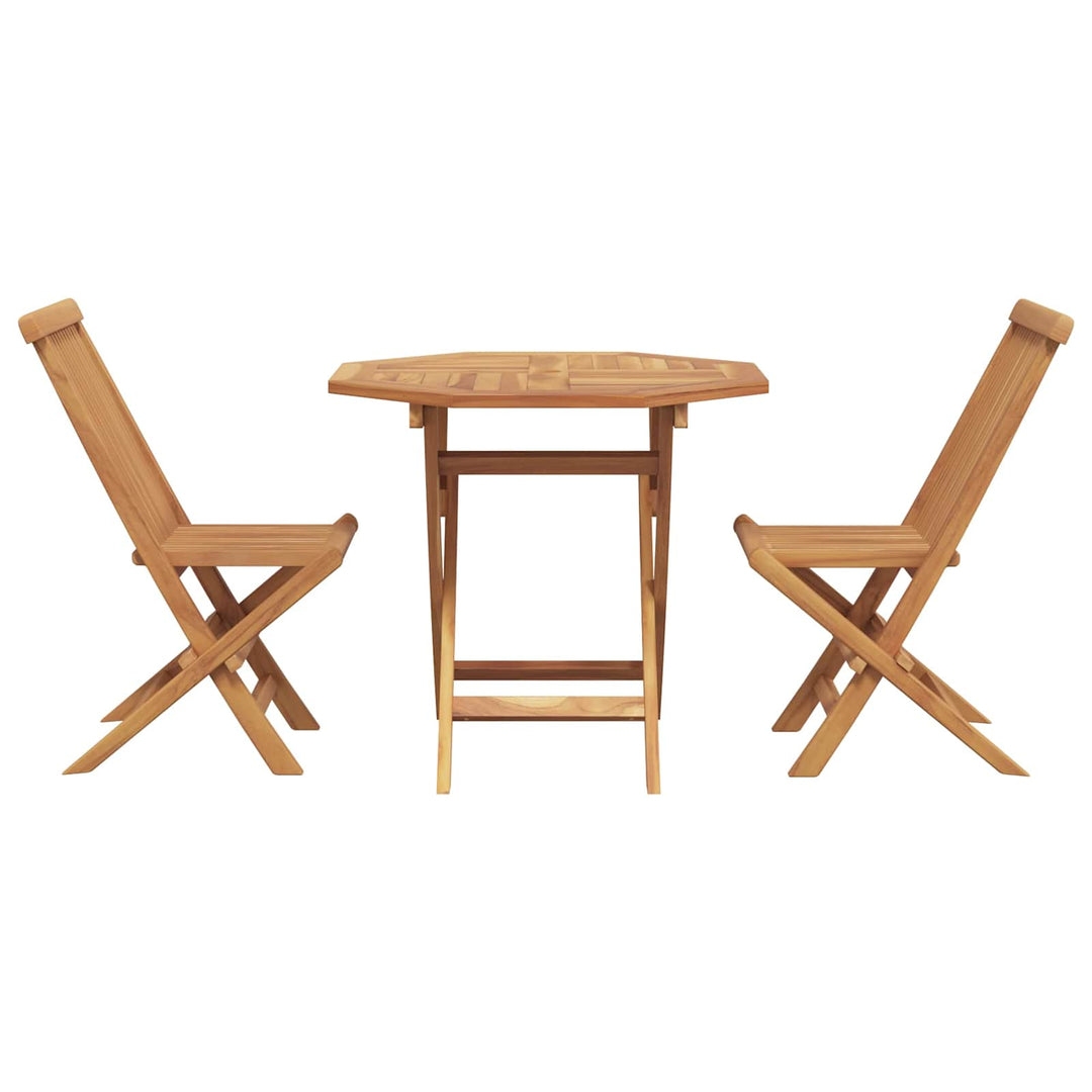 Trädgårdsmöbelset 3 Pcs Brun Massivt Akaciaträ
