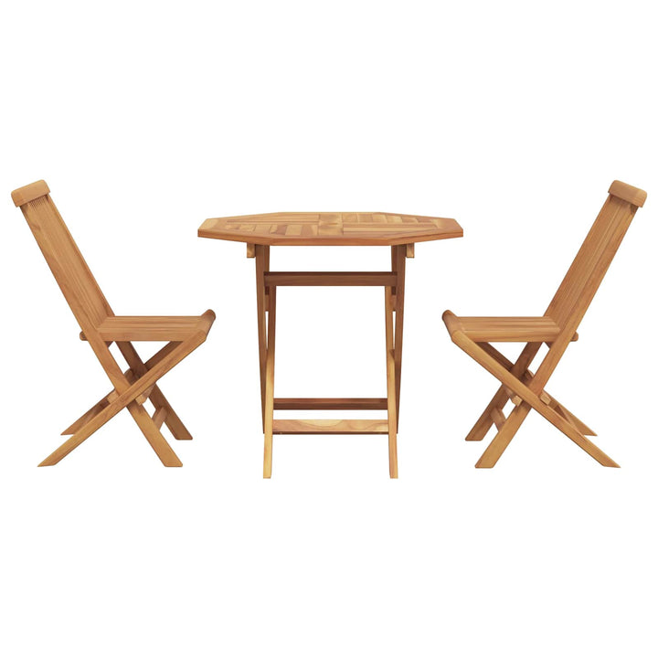 Trädgårdsmöbelset 3 Pcs Brun Massivt Akaciaträ