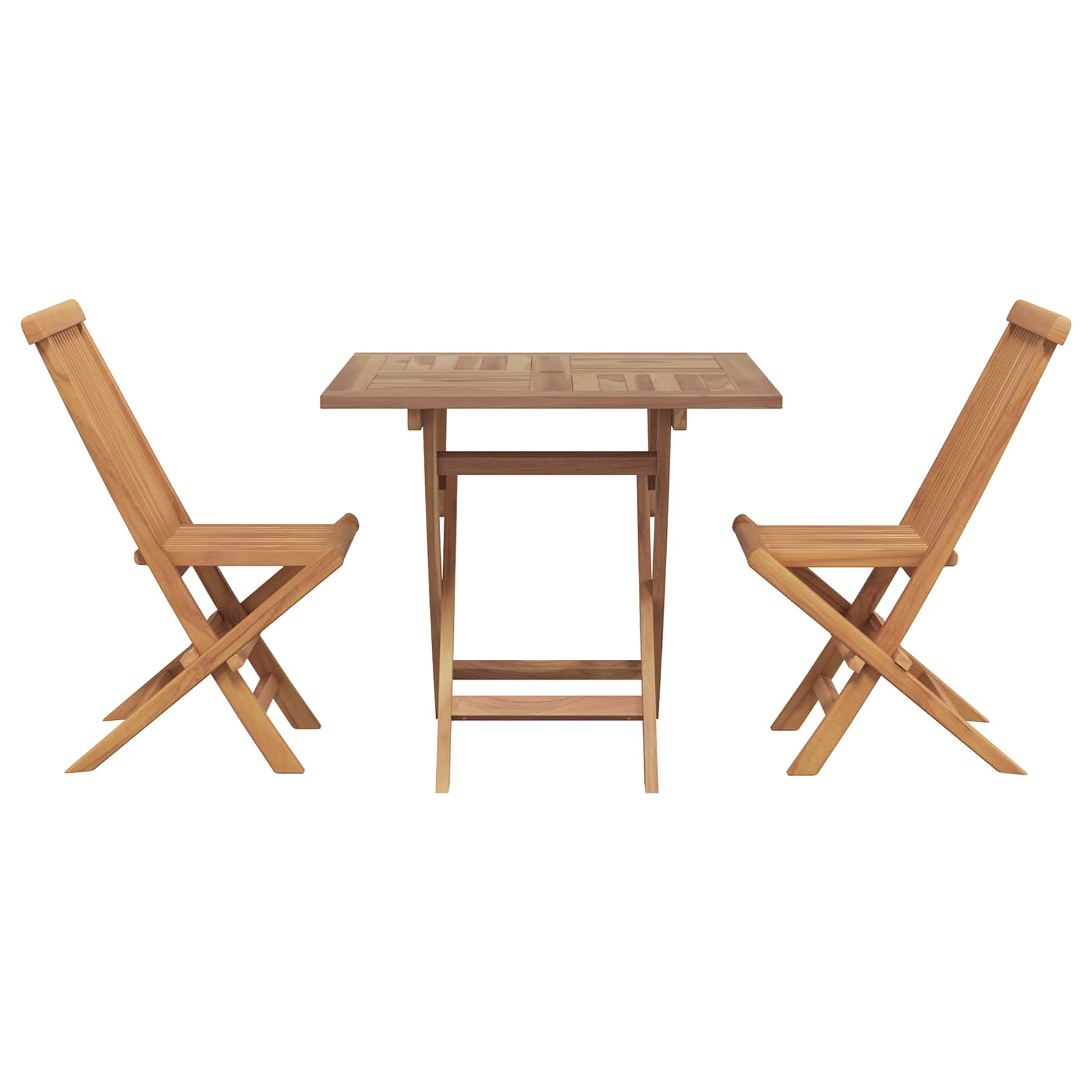 Trädgårdsmöbelset 3 Pcs Brun Massivt Akaciaträ