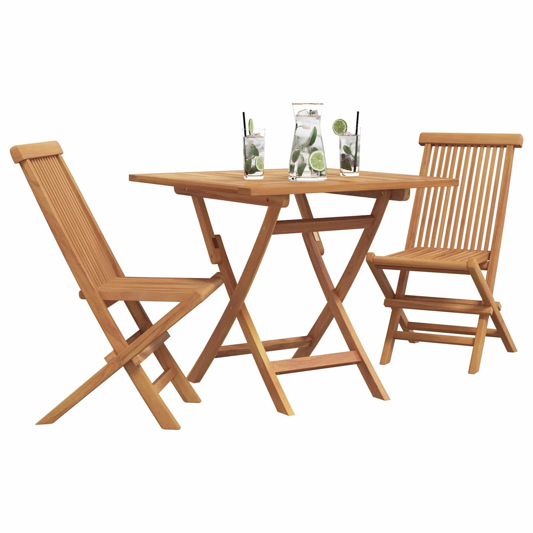 Trädgårdsmöbelset 3 Pcs Brun Massivt Akaciaträ