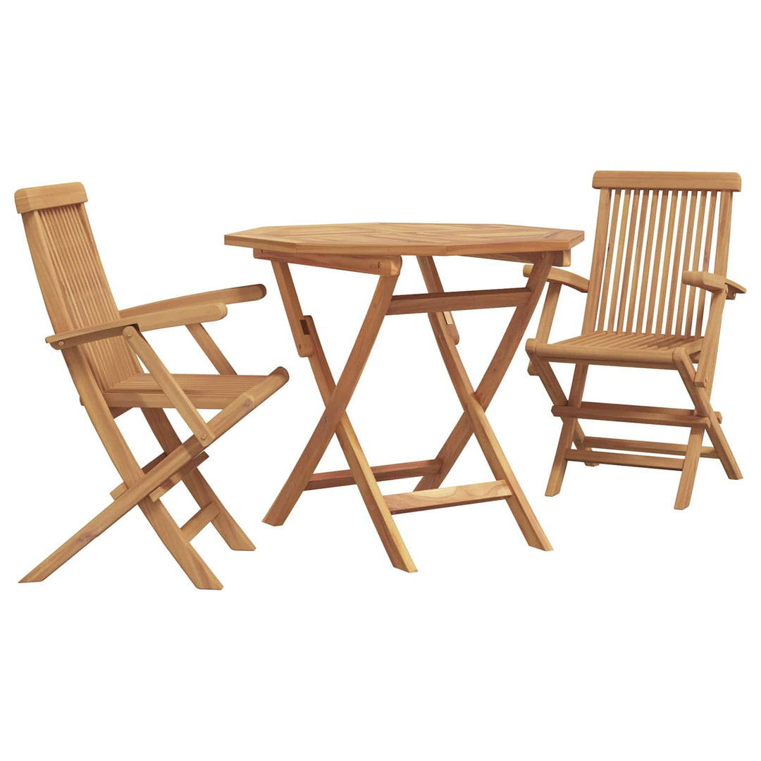 Trädgårdsmöbelset 3 Pcs Brun Massivt Akaciaträ