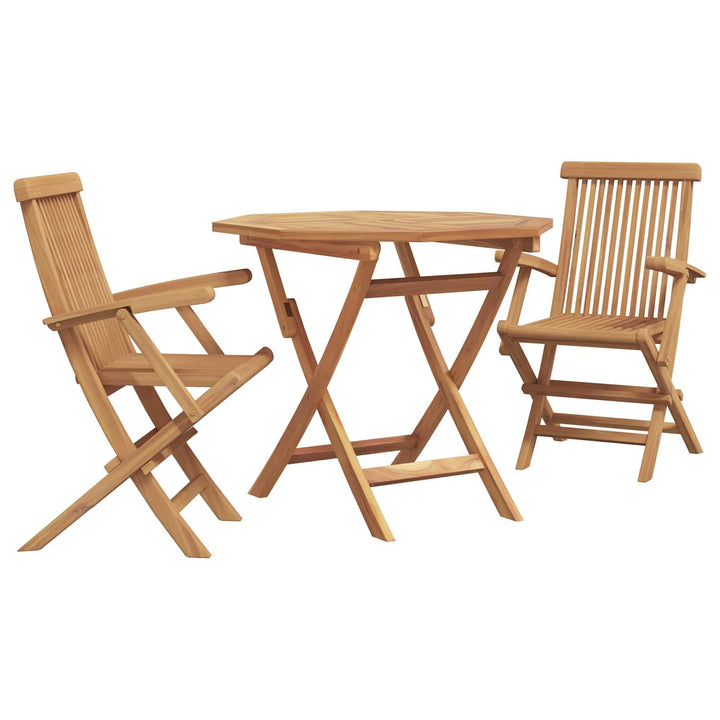 Trädgårdsmöbelset 3 Pcs Brun Massivt Akaciaträ