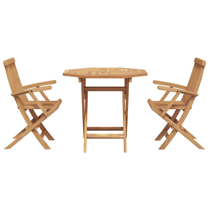 Trädgårdsmöbelset 3 Pcs Brun Massivt Akaciaträ