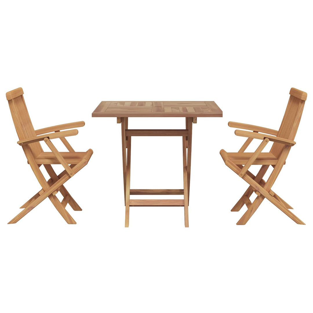 Trädgårdsmöbelset 3 Pcs Brun Massivt Akaciaträ