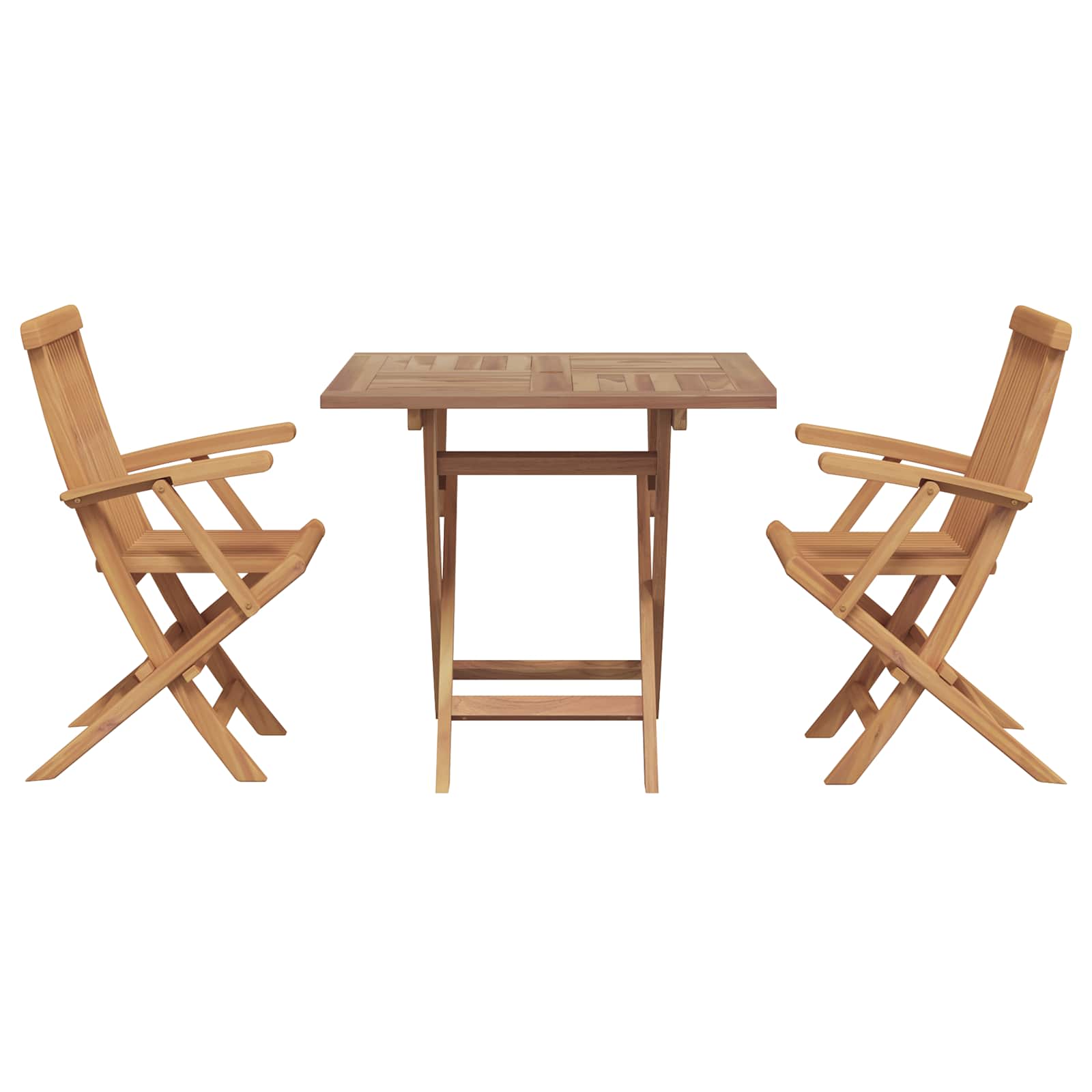 Trädgårdsmöbelset 3 Pcs Brun Massivt Akaciaträ
