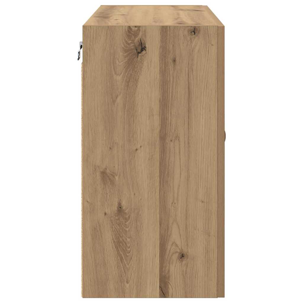 Väggskåp 60 X 31 X 60 Cm Konstruerat Trä Artisan Ek