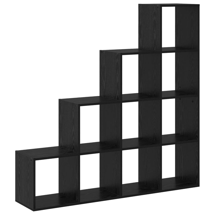 Rumsavdelare Bokhylla Svart Ek 131,5 X 29 X 131,5 Cm