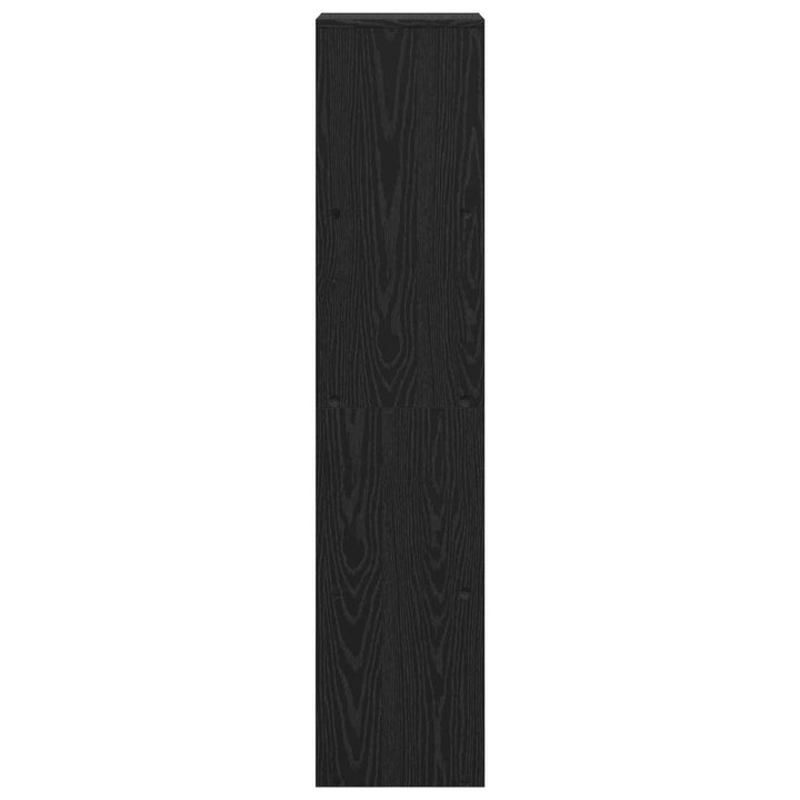 Rumsavdelare Bokhylla Svart Ek 131,5 X 29 X 131,5 Cm