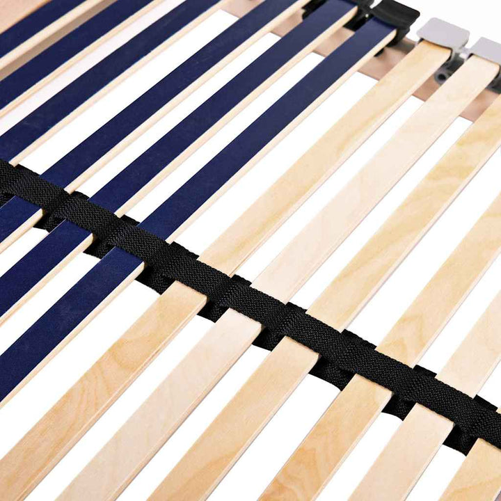 Ribbad Sängbotten Brun 70 X 190 Cm Massivt Bokträ