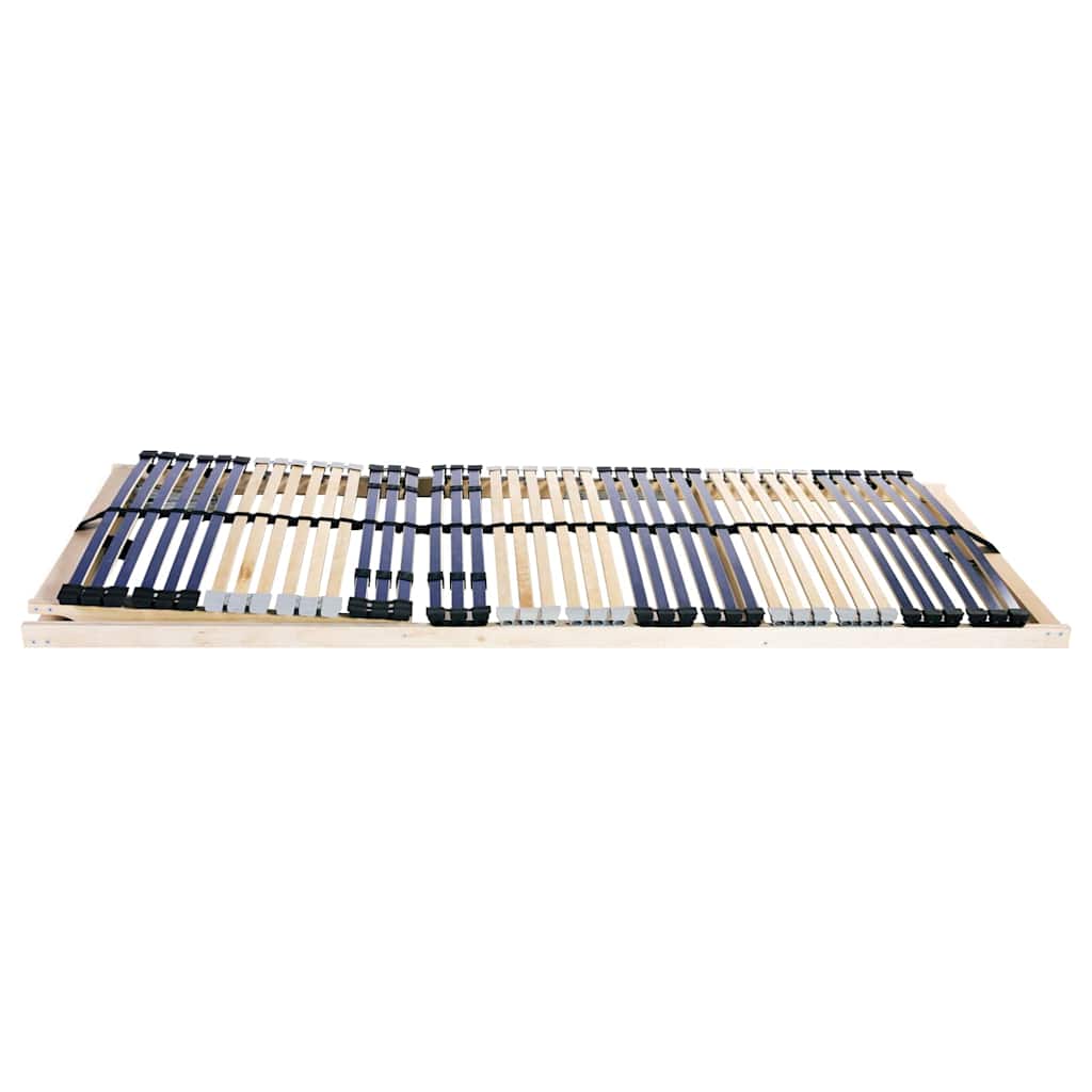 Ribbad Sängbotten Brun 70 X 190 Cm Massivt Bokträ
