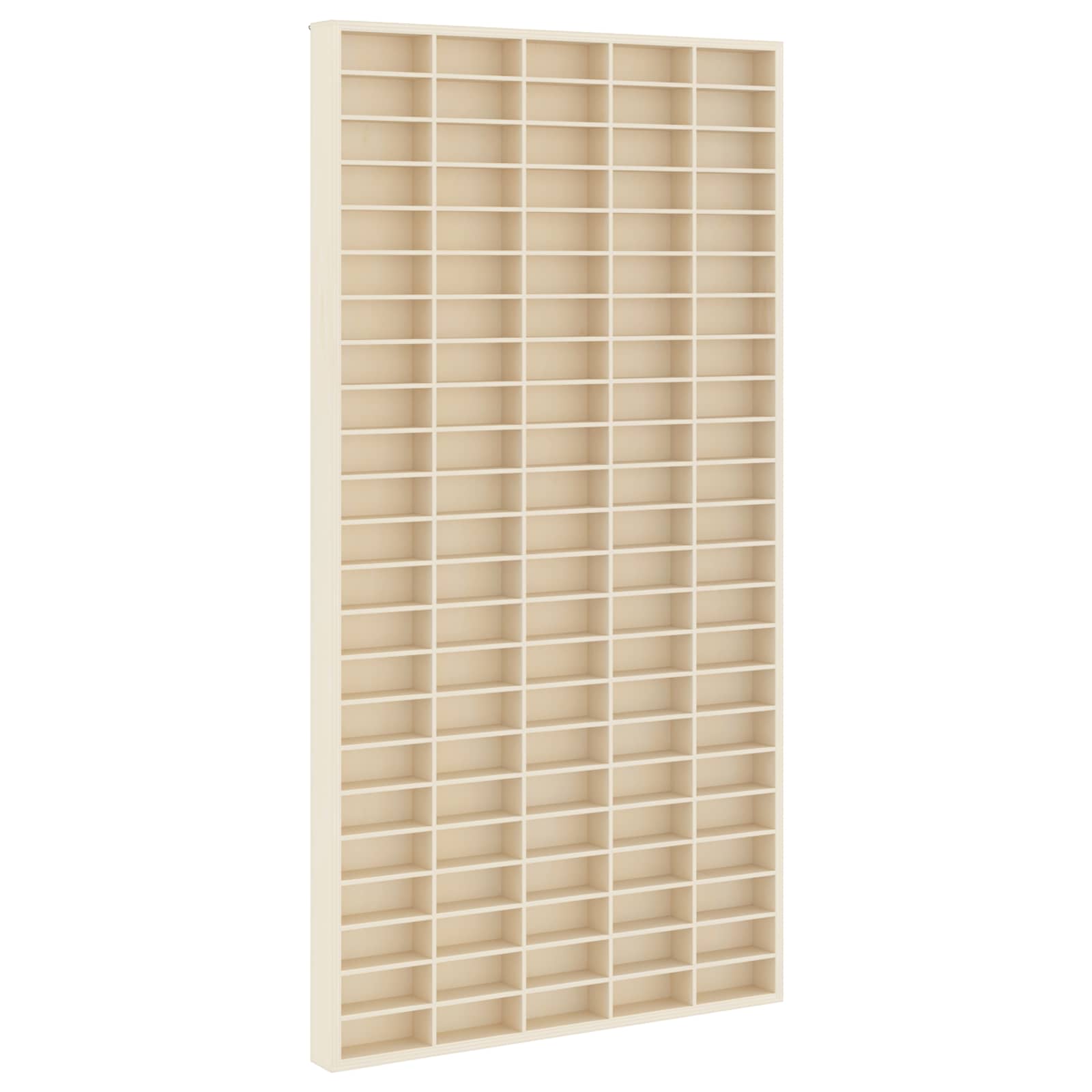 Väggdisplay Med Hylla Beige 50 X 4,5 X 96 Cm Konstruerat Trä